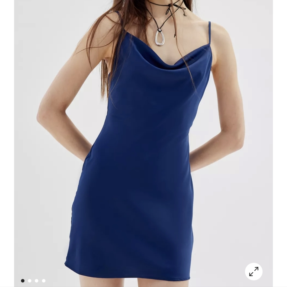 NWT UO Mallory Cowl Neck Slip Mini Dress